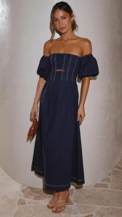 Main St Dresses|Midi^Claira Midi Dress - Navy
