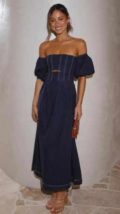 Main St Dresses|Midi^Claira Midi Dress - Navy