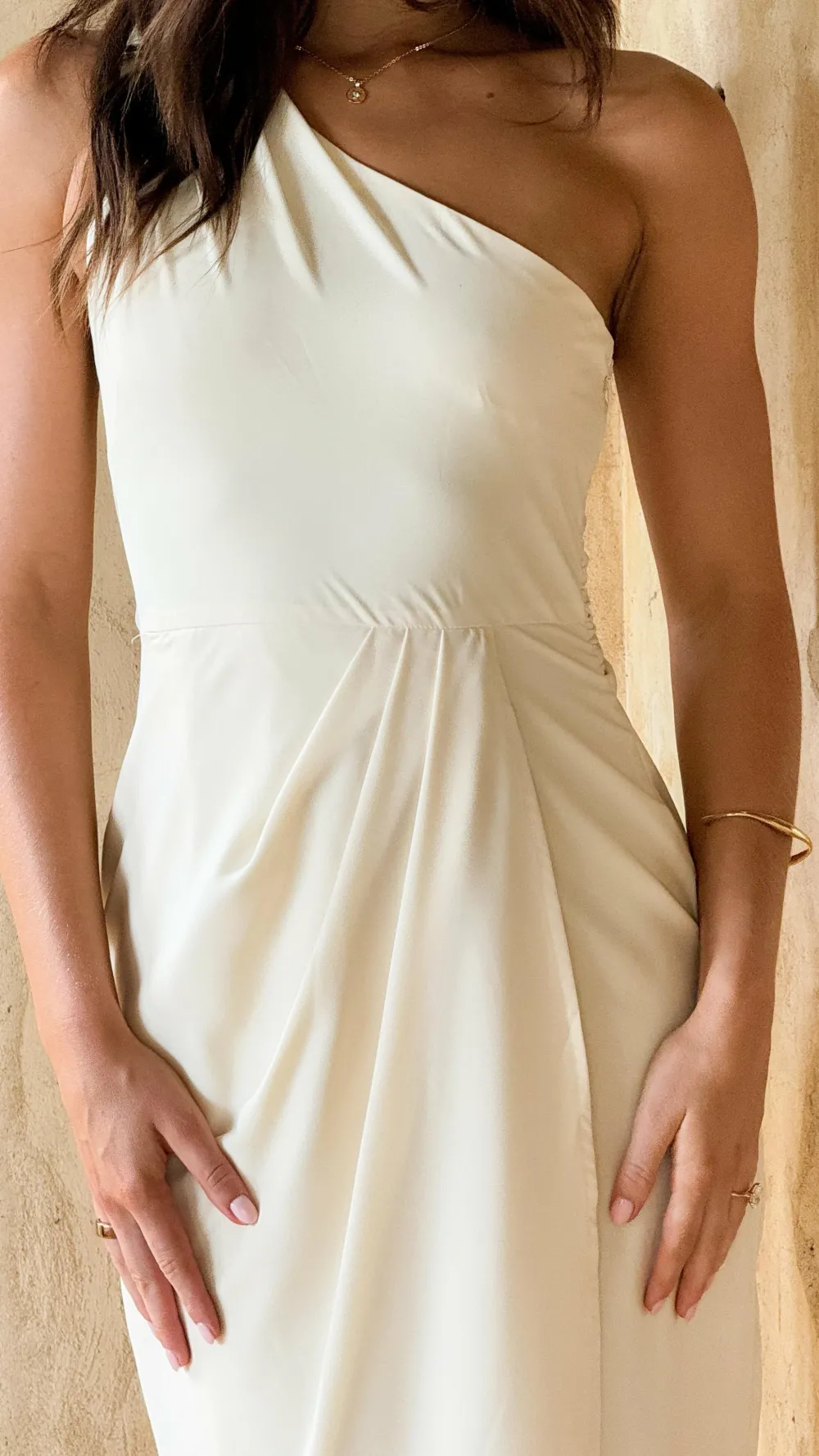 LILYWHYT Mi Amore|Dresses^Clara One Shoulder Maxi Dress - Yellow