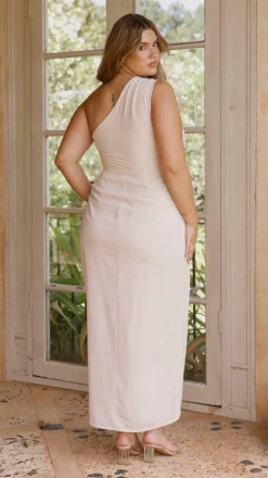 LILYWHYT Mi Amore|Dresses^Clara One Shoulder Maxi Dress - Ivory
