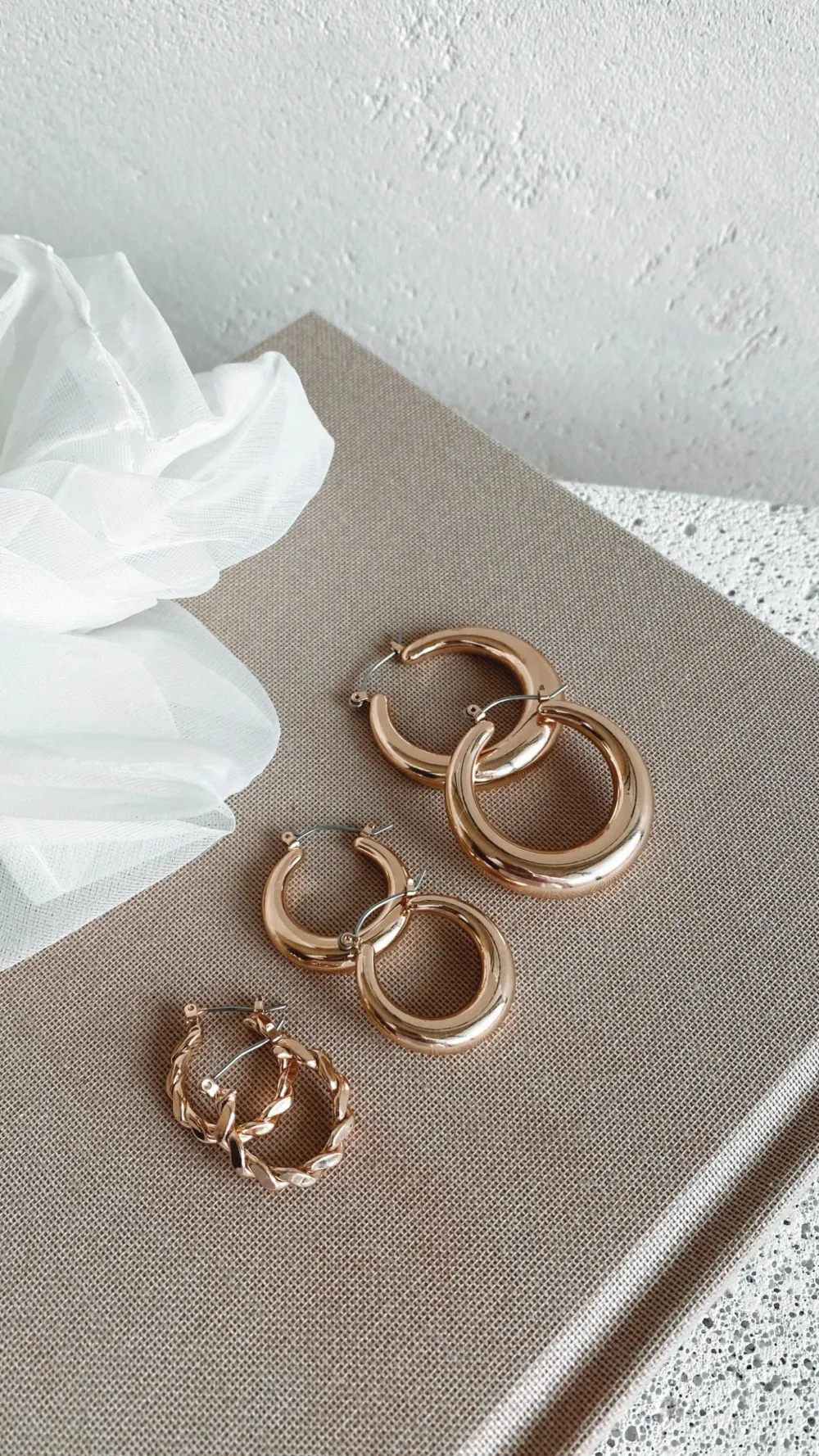 Angel Whisper Earrings|Bump Friendly^Classic Hoop Set - Gold