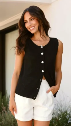 Little Lies Knit Tops|Knitwear^Cloe Top - Black