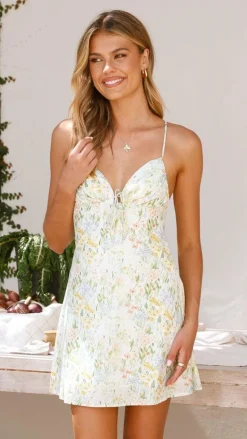 Alive Girl Sale Dresses^Coco Mini Dress - Green Print