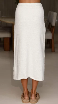 Burans Knitwear|Knitwear^Cohen Knit Midi Skirt - Off White