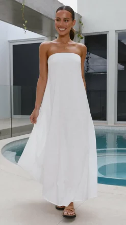 By Frankie Dresses|Maxi^Connie Maxi Dress - White