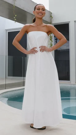 By Frankie Dresses|Maxi^Connie Maxi Dress - White