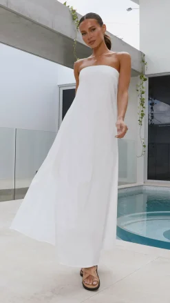 By Frankie Dresses|Maxi^Connie Maxi Dress - White