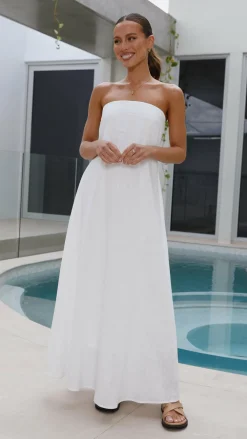 By Frankie Dresses|Maxi^Connie Maxi Dress - White