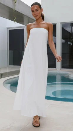 By Frankie Dresses|Maxi^Connie Maxi Dress - White