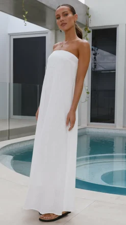 By Frankie Dresses|Maxi^Connie Maxi Dress - White