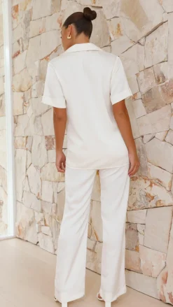 IDS Sets|Tops^Courtney Button Up Shirt - Cream