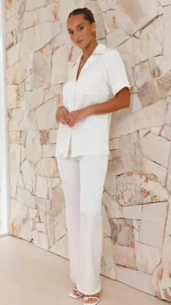 IDS Sets|Tops^Courtney Button Up Shirt - Cream