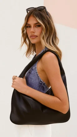 Angel Whisper Bags^Cromwell Hobo Bag - Black