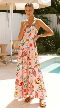 Shareen Dresses|Maxi^Cruise Maxi Dress - Rio Pink