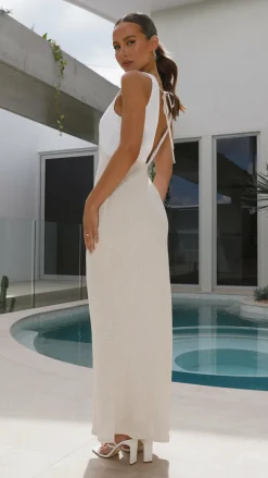 LILYWHYT Dresses|Maxi^Dae Maxi Dress - White/Natural