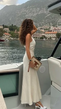 LILYWHYT Dresses|Maxi^Dae Maxi Dress - White/Natural