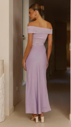 SASHA (BNE) Dresses|Maxi^Daena Off Shoulder Maxi Dress - Lilac