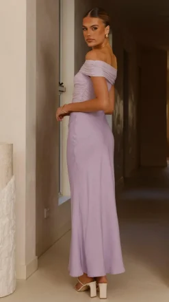 SASHA (BNE) Dresses|Maxi^Daena Off Shoulder Maxi Dress - Lilac