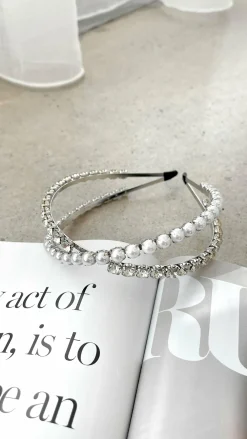 Angel Whisper Fascinators|Hair Accessories^Daley Headband - Pearl