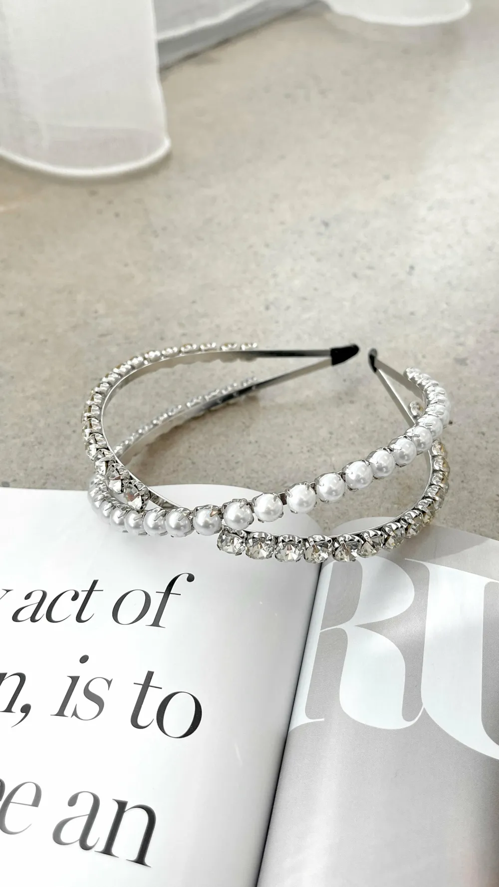 Angel Whisper Fascinators|Hair Accessories^Daley Headband - Pearl