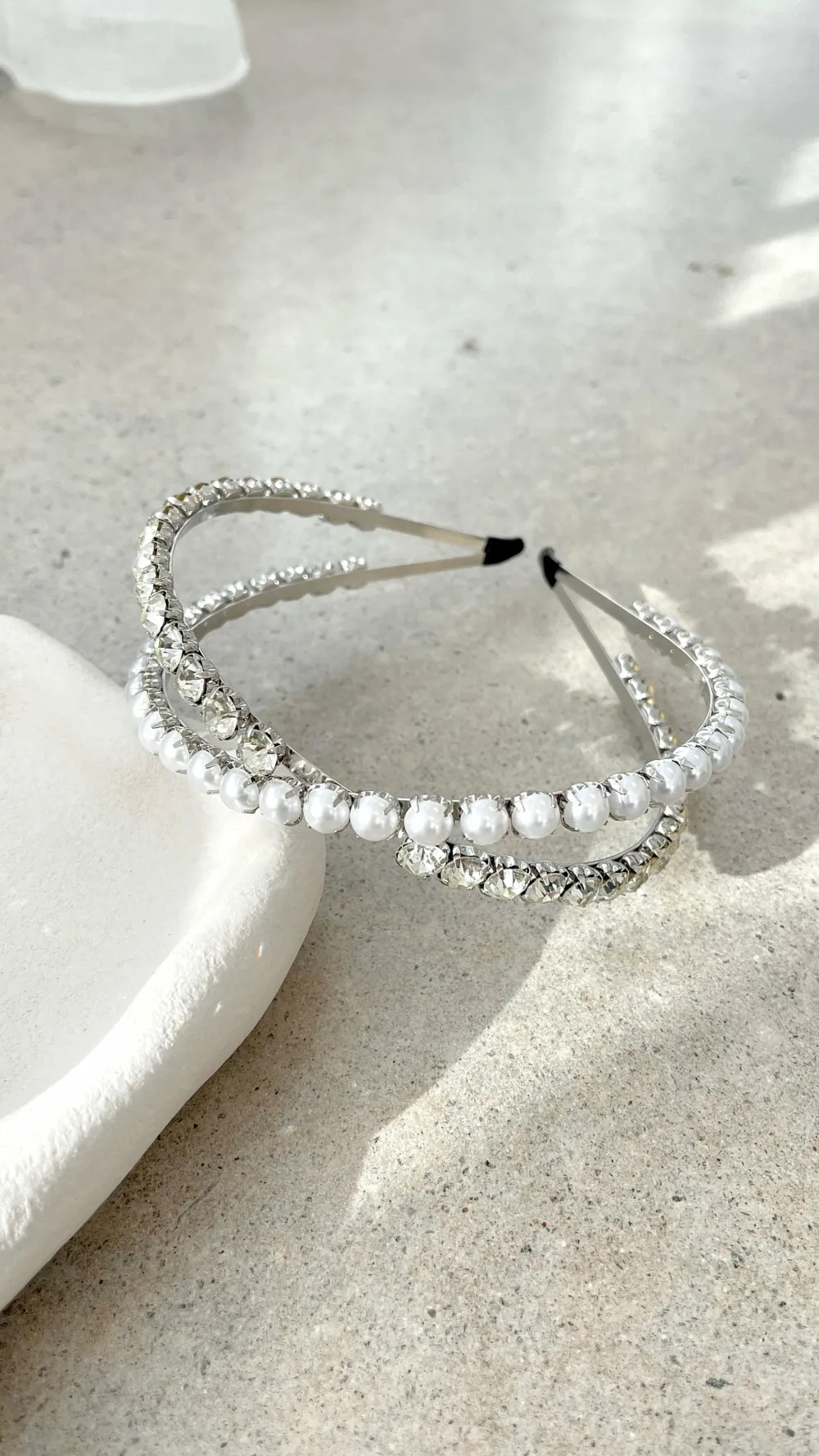 Angel Whisper Fascinators|Hair Accessories^Daley Headband - Pearl
