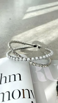 Angel Whisper Fascinators|Hair Accessories^Daley Headband - Pearl