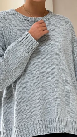 Fashion Allied Knit Tops|Knitwear^Dara Knitted Sweater - Grey