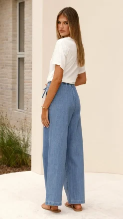 Fashion Allied The Denim Edit|Bottoms^Darby Pant - Mid Blue Denim
