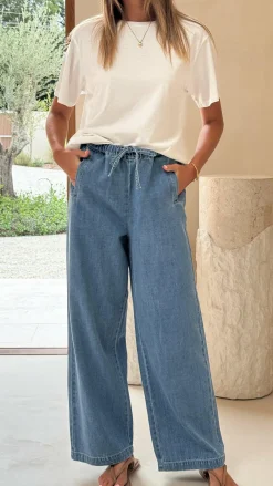 Fashion Allied The Denim Edit|Bottoms^Darby Pant - Mid Blue Denim