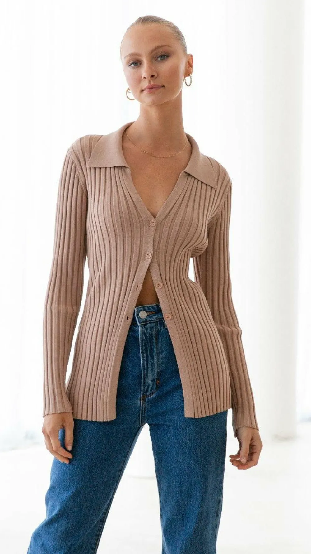 Fashion Allied Knit Tops|Knitwear^Darcy Knit Top - Mocha