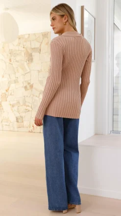 Fashion Allied Knit Tops|Knitwear^Darcy Knit Top - Mocha