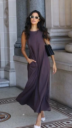 Fashion Allied Dresses|Maxi^Darcy Maxi Dress - Chocolate