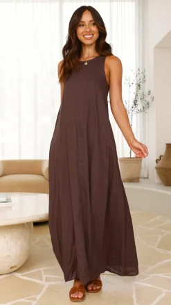 Fashion Allied Dresses|Maxi^Darcy Maxi Dress - Chocolate