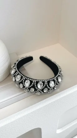 Angel Whisper Fascinators|Hair Accessories^Deka Headband - Black/Silver