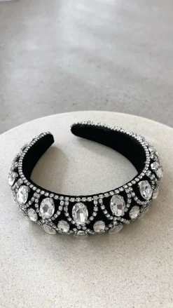 Angel Whisper Fascinators|Hair Accessories^Deka Headband - Black/Silver
