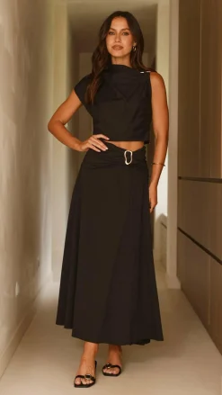 Fashion Allied Sets|Tops^Delphine Top - Black