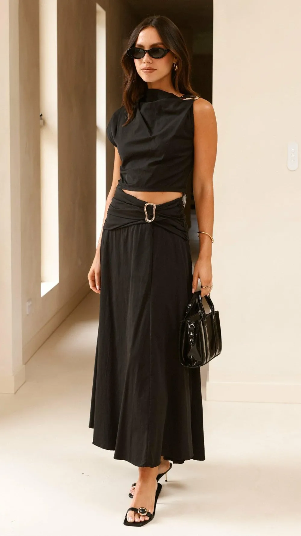 Fashion Allied Sets|Tops^Delphine Top - Black