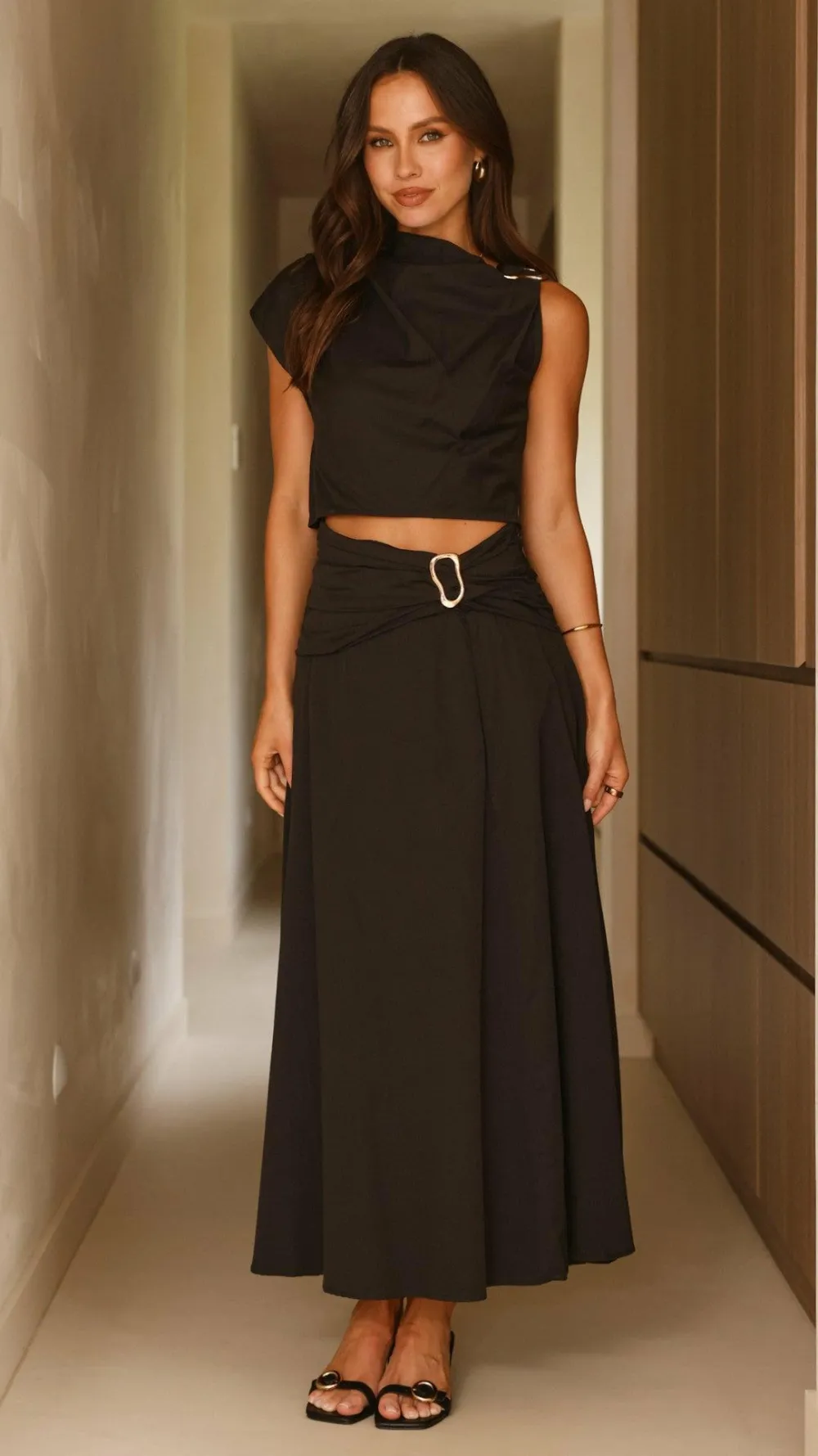 Fashion Allied Sets|Tops^Delphine Top - Black