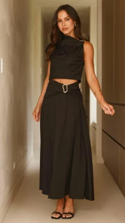 Fashion Allied Sets|Tops^Delphine Top - Black