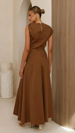 Fashion Allied Sets|Tops^Delphine Top - Chocolate