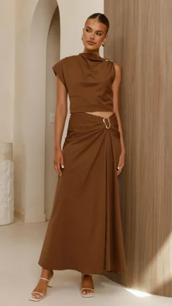 Fashion Allied Sets|Tops^Delphine Top - Chocolate