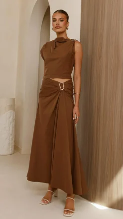Fashion Allied Sets|Tops^Delphine Top - Chocolate