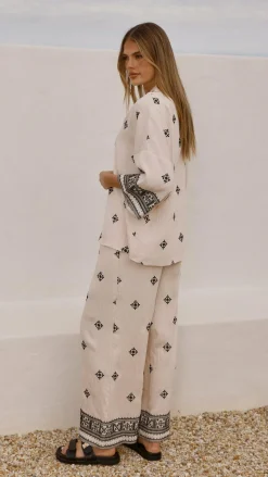 Shareen Sets|Bottoms^Deni Pants - Beige/Black