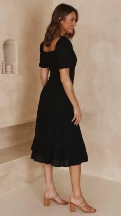 Main St Dresses|Midi^Dixie Midi Dress - Black