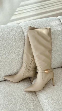 Billini Billini^Druella Heeled Boot - Stone