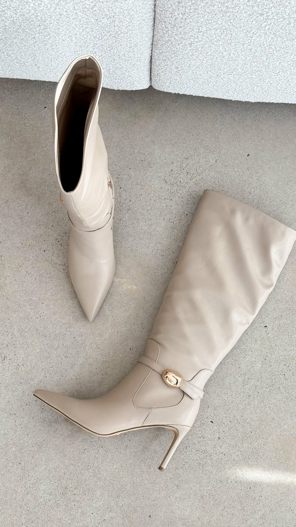Billini Billini^Druella Heeled Boot - Stone