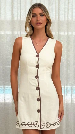 LILYWHYT Dresses|Mini^Easton Mini Dress - Cream