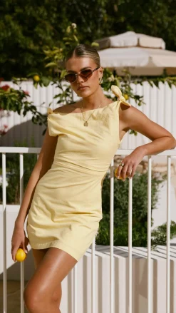 Main St Dresses|Mini^Ebbe Mini Dress - Lemon
