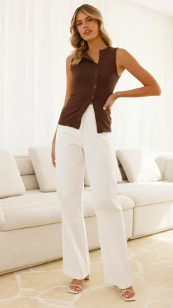 By Frankie Knit Tops|Knitwear^Edie Top - Chocolate