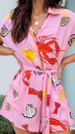 Fashion Allied Playsuits^Eilis Playsuit - Shell Lover Print